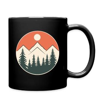 Mountain Wood - Tasse einfarbig - Schwarz - Rechts