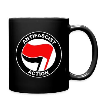 Logo der Antifaschistischen Aktion - Tasse einfarbig - Schwarz - Rechts