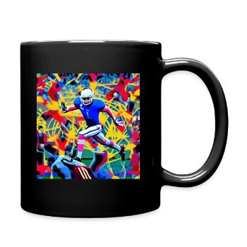 american football - Full Colour Mug - black - Right