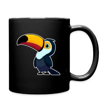 TOUCAN, TUCAN, OISEAUX, OISEAU, ANIMAL, COLORÉ, NATURE, TROPIQUES - Mug uni - noir - Droite