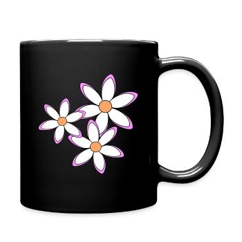 Daisies Daisies Flower Vine Flower Floral - Full Colour Mug - black - Right