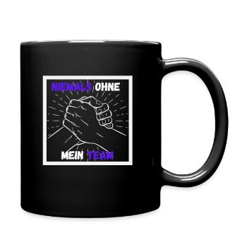 Teamgeist Garde - Tasse einfarbig - Schwarz - Rechts