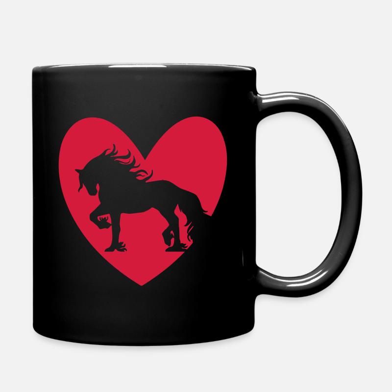 Cœur frison4 - Mug uni - noir