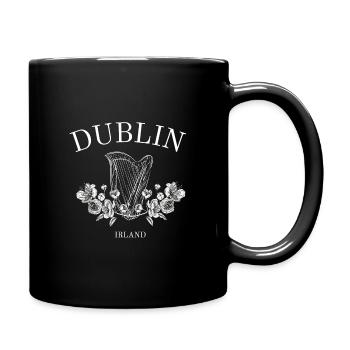Dublin - Ireland - Vintage - Full Colour Mug - black - Right