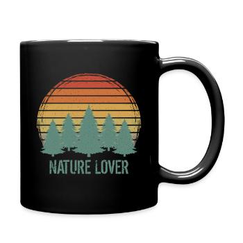 Nature close to nature Nature lover Nature Lover - Full Colour Mug - black - Right