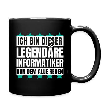 Ich bin dieser legendäre Informatiker - Tasse einfarbig - Schwarz - Rechts