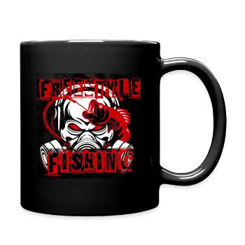 Freestyle Cool Fishing Gift Idea - Full Colour Mug - black - Right