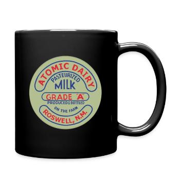 Atomic Diary lait laitier UFO Area51 - Mug uni - noir - Droite