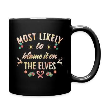 plus susceptibles de blâmer les elfes - Mug uni - noir - Droite