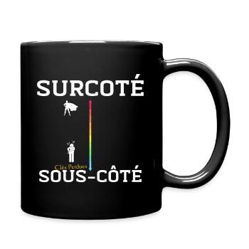 Clés Perdues, Super-héros Trouvé - Mug uni - noir - Droite
