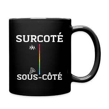 Fitness vs Fitness Pizza - Mug uni - noir - Droite