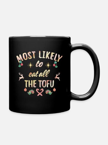 le plus susceptible de manger tout le tofu - Mug uni - noir
