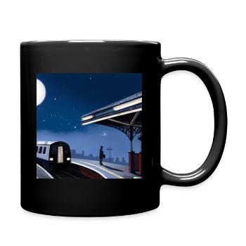 Catching The Last Train - Full Colour Mug - black - Right