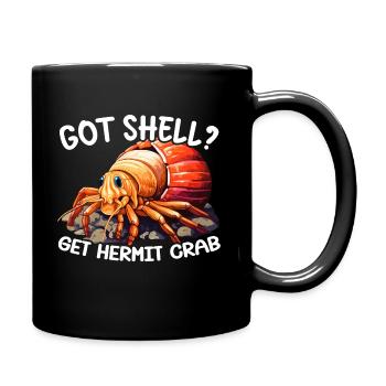 Cute Hermit Crab Crab Crustaceans - Full Colour Mug - black - Right
