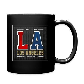 Los Angeles - Tasse einfarbig - Schwarz - Rechts