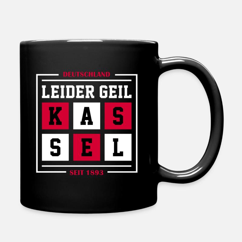Kassel - Tasse einfarbig - Schwarz