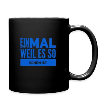 zum Abschluss - Tasse einfarbig - Schwarz - Rechts