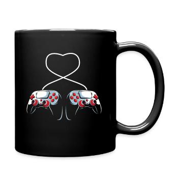 Valentine's Day Gaming February 14 Video Game - Full Colour Mug - black - Right