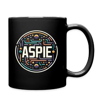 Asperger-Syndrom Aspie - Tasse einfarbig - Schwarz - Rechts