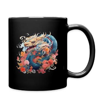 Cool Dragon - Full Colour Mug - black - Right