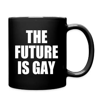 the future is gay - Full Colour Mug - black - Right