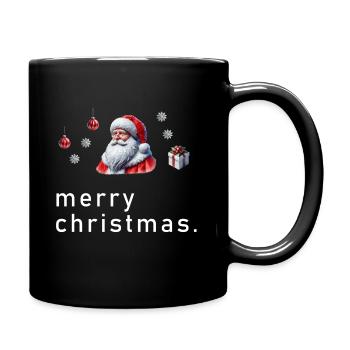 Joyeux Noël Polygone - Mug uni - noir - Droite