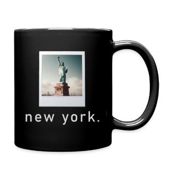 Statue de la Liberté New York rétro Photo - Mug uni - noir - Droite