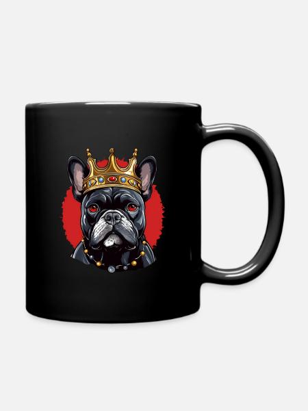 French Bulldog - Tasse einfarbig - Schwarz