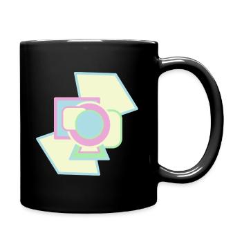 graphic art modern style - Tasse einfarbig - Schwarz - Rechts