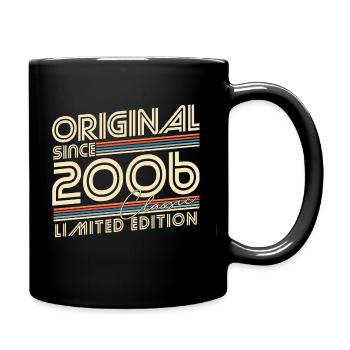 Original Since 2006 Vintage Birthday Gift - Full Colour Mug - black - Right