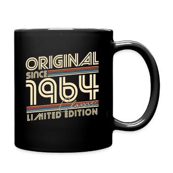 Original seit 1964 Jahrgang Geburtstag Geschenk - Tasse einfarbig - Schwarz - Rechts
