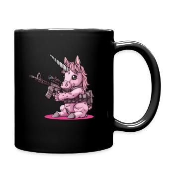 Licorne Sniper Shooter Motif - Mug uni - noir - Droite