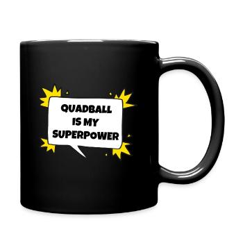 Quadball is my superpower. - Full Colour Mug - black - Right