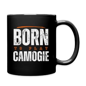 Born to play camogie. - Full Colour Mug - black - Right
