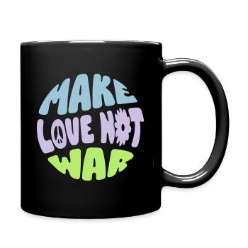 MAKE LOVE NOT WAR - Tasse einfarbig - Schwarz - Rechts