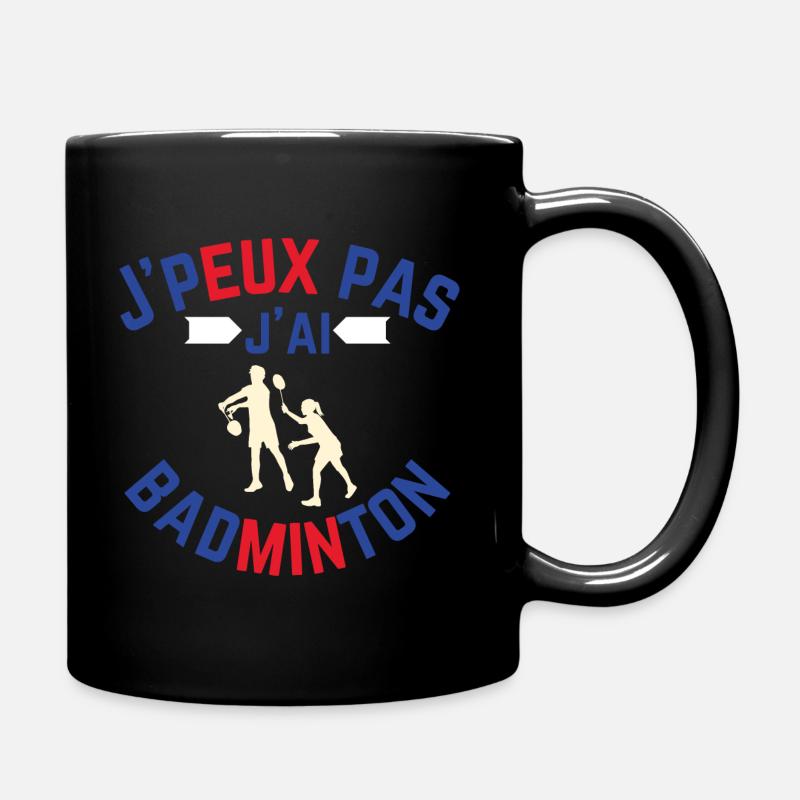 Ich habe kein Badminton - Tasse einfarbig - Schwarz