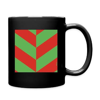 BLOW UP MOVIE: POP ART CUSHION 'DIAGONAL OP ART' - Full Colour Mug - black - Right