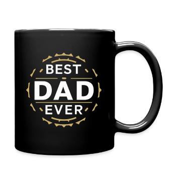 Best Dad Forever for Father's Day or Birthday - Full Colour Mug - black - Right