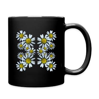 Marguerites Motif Floral Marguerites Fleur Floral - Mug uni - noir - Droite