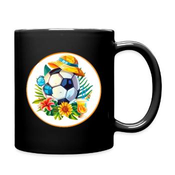 L’été du football - Mug uni - noir - Droite