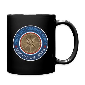 Route des Grandes Alpes | Rosette - Mug uni - noir - Droite