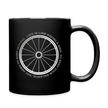 Gravel, Mountain Bike, Passion, Cycling - Full Colour Mug - black - Right
