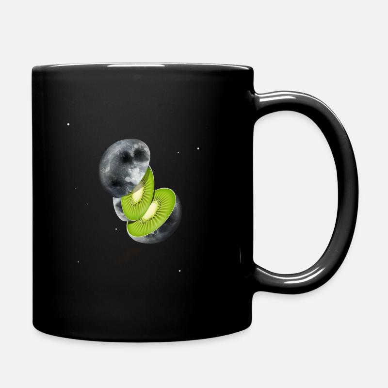 Kiwi Moon And Universe - Full Colour Mug - black