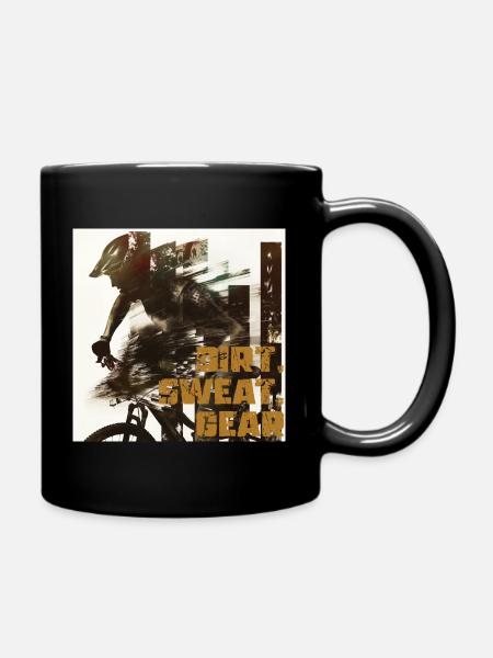 Saleté, sueur, équipement - Mug uni - noir