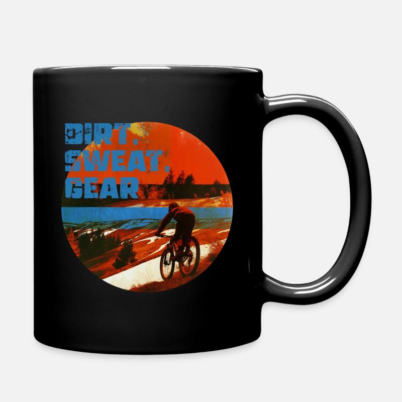 Dirt, Sweat, Gear - Full Colour Mug - black