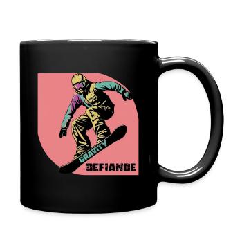 Gravity Defiance - Pour les snowboarders - Mug uni - noir - Droite