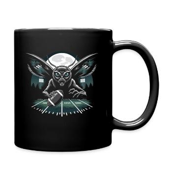 Mothman Point Pleasant Football-spieler Cryptid - Tasse einfarbig - Schwarz - Rechts