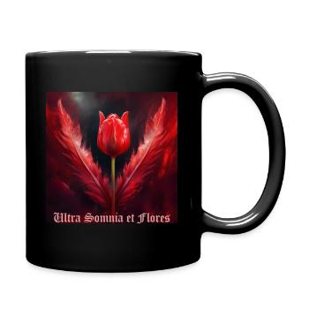 Bleeding feathers - Full Colour Mug - black - Right