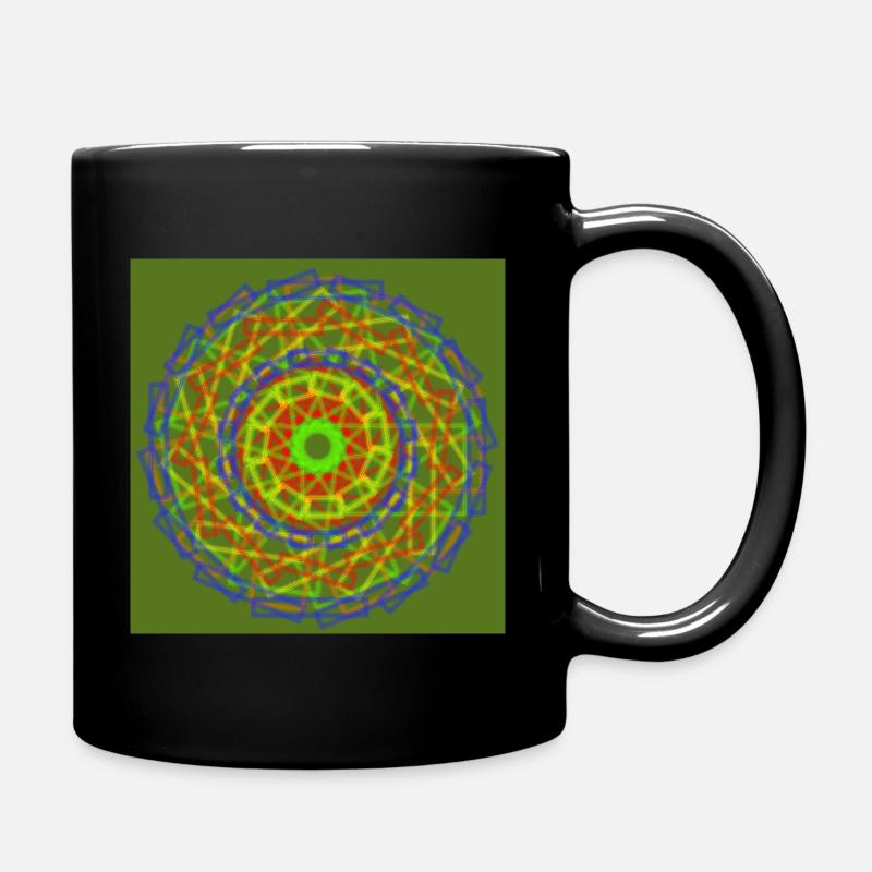 green red blue wheel - Full Colour Mug - black