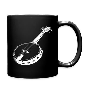 Banjo Drawing - Full Colour Mug - black - Right